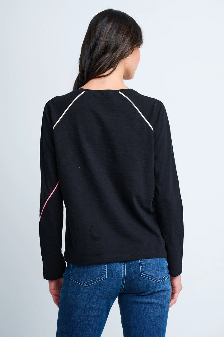 Lisa Todd Piping Hot Tee Black 4