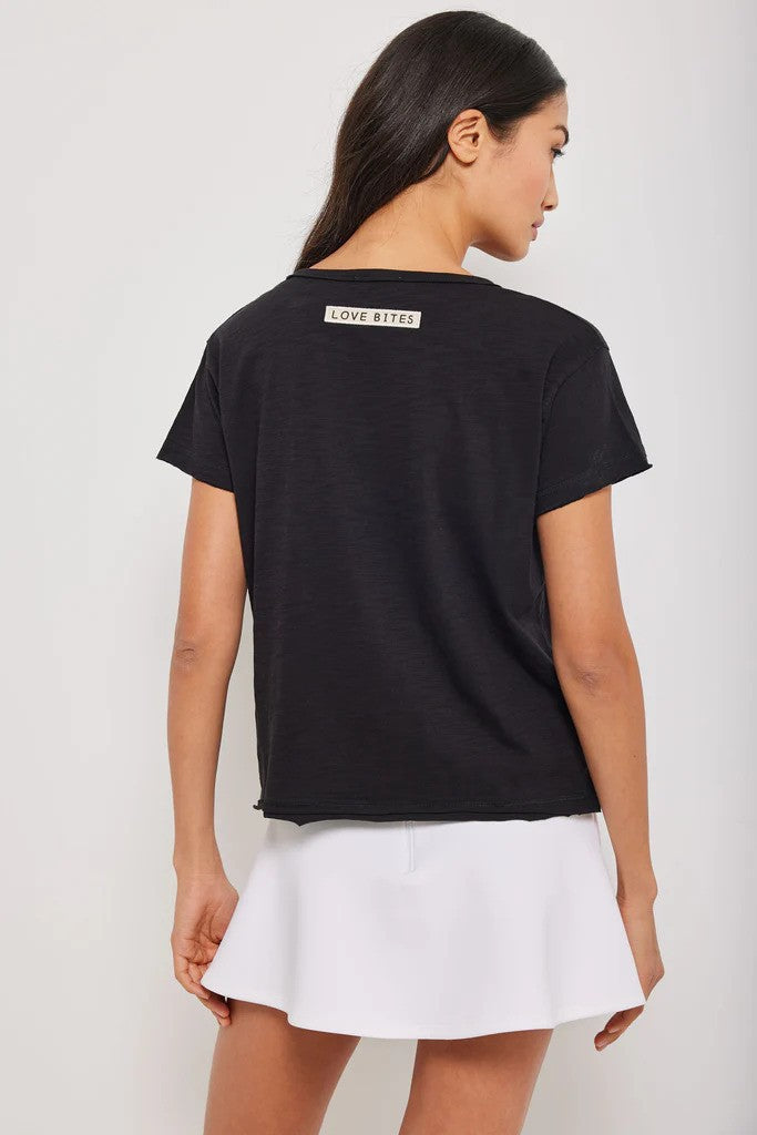 Lisa Todd Love Bites Tee Black Back