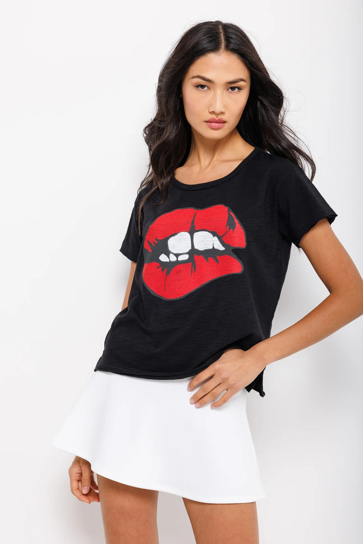 Lisa Todd Love Bites Tee Black Front