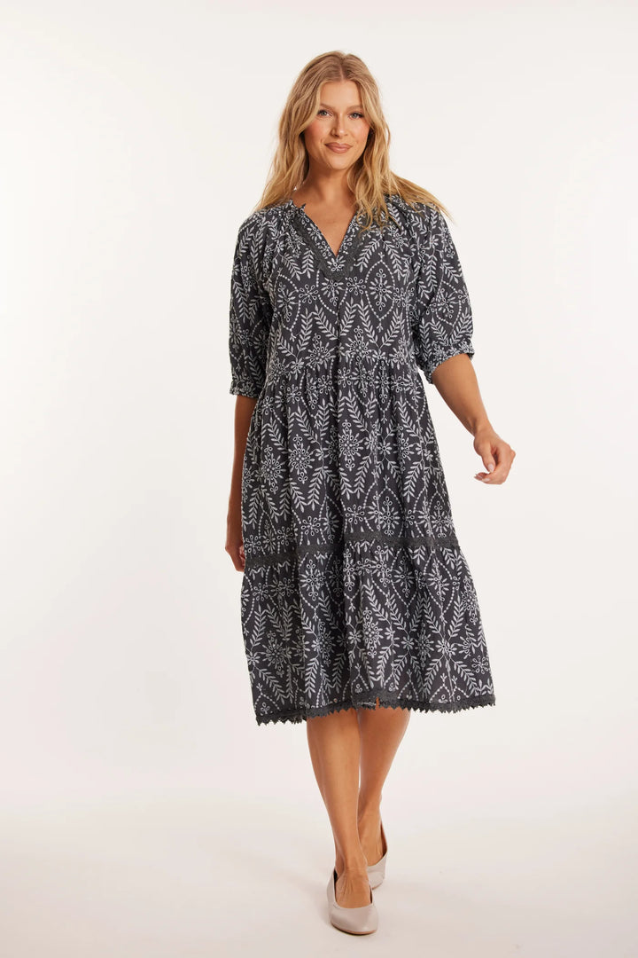 Mododoc Elbow Sleeve Boho Dress 1