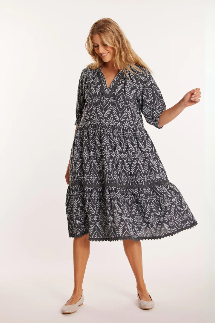 Mododoc Elbow Sleeve Boho Dress 2