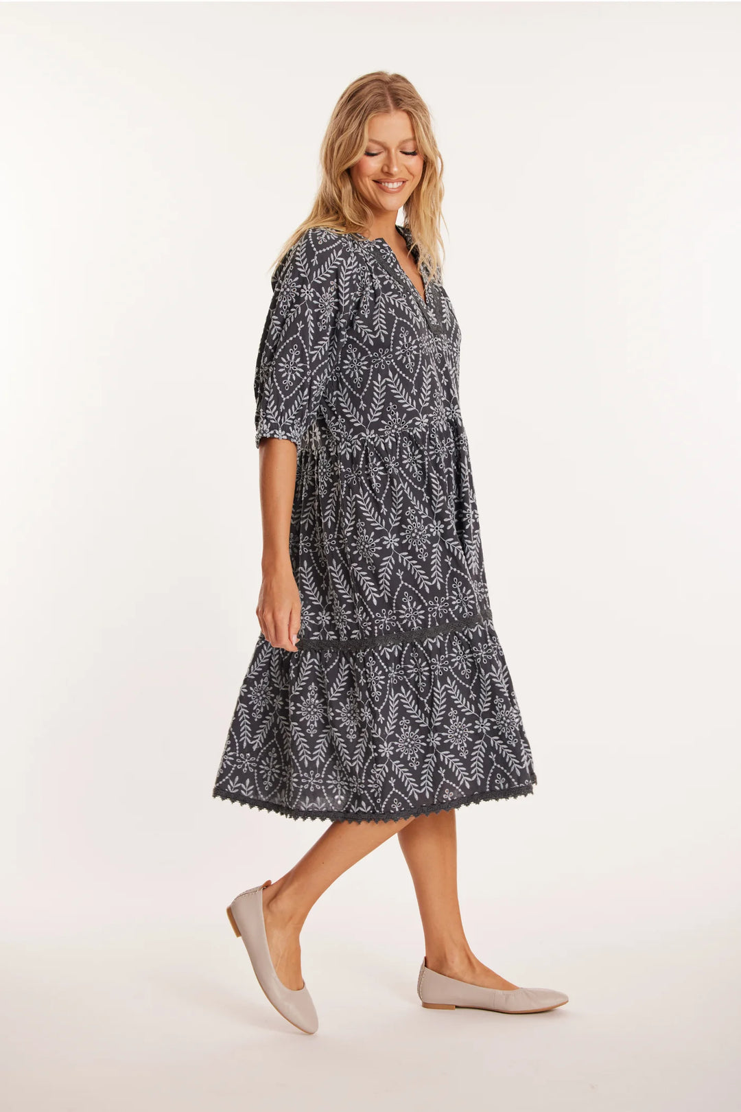 Mododoc Elbow Sleeve Boho Dress 3