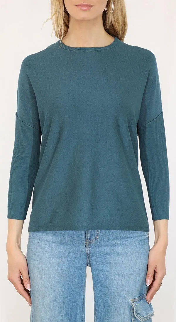 Metric Boyfriend Crewneck Sweater Atlantic Deep