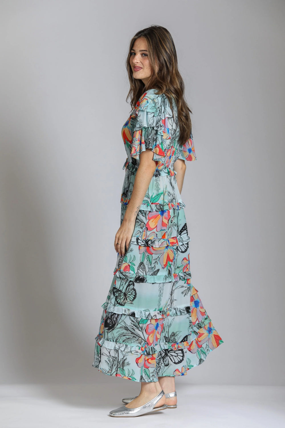 APNY Tiered Ruffle Maxi Dress 2
