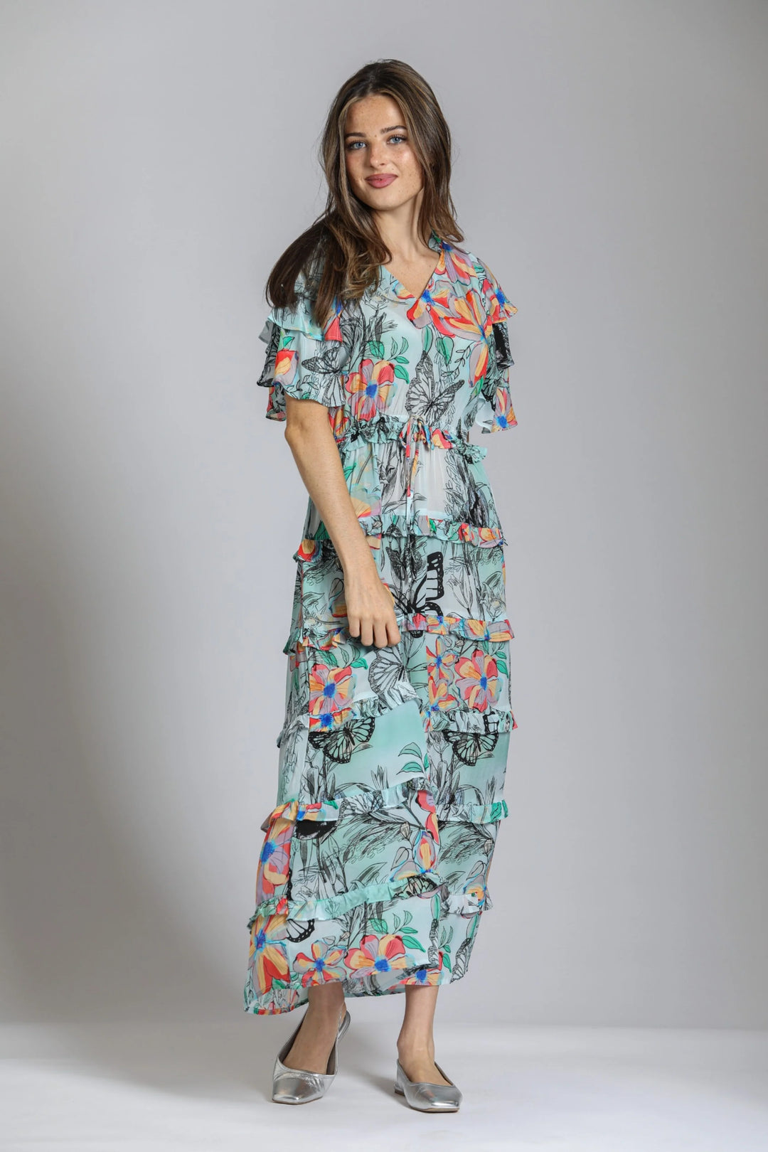 APNY Tiered Ruffle Maxi Dress 3