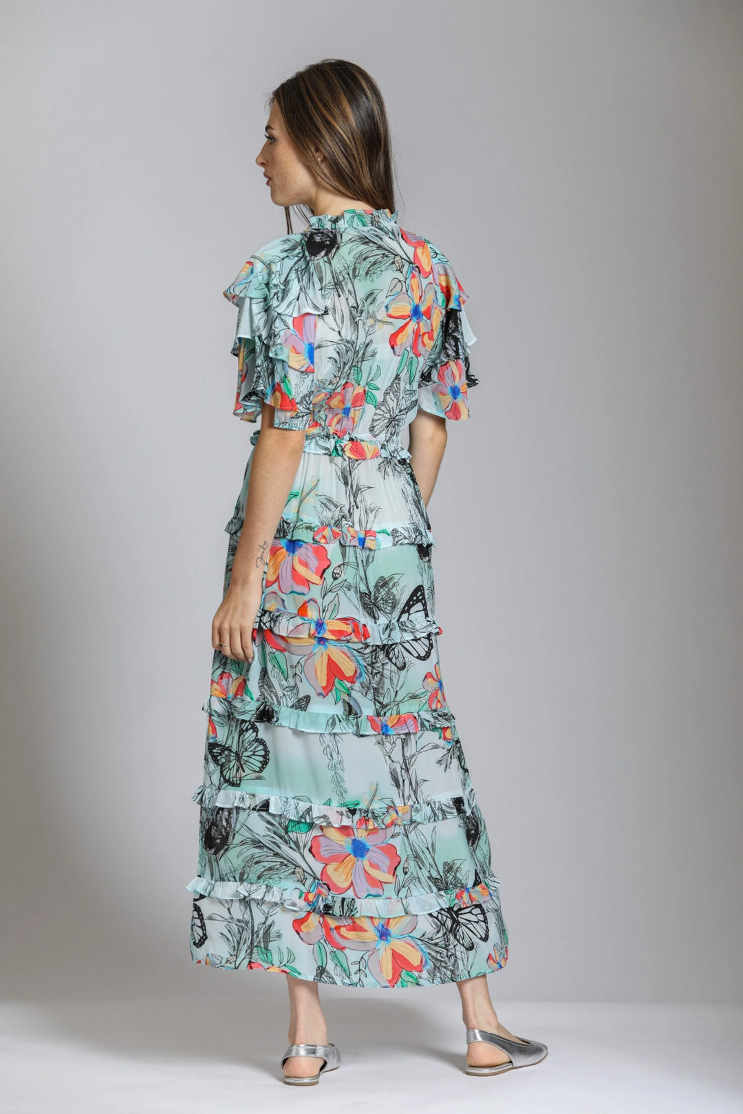 APNY Tiered Ruffle Maxi Dress 4