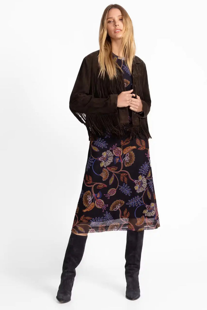 Johnny Was Shelly Asymmetric Mesh Dress 2